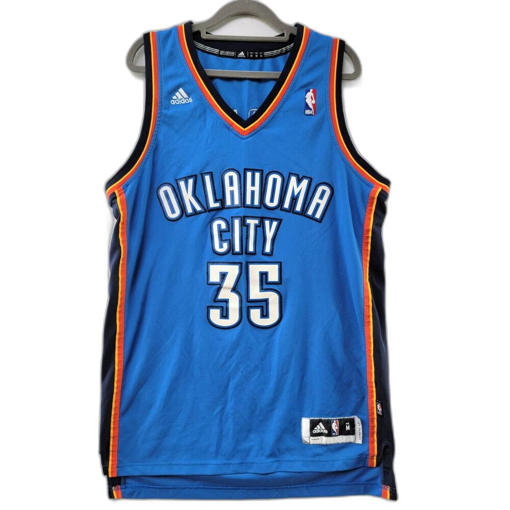 COPY - Adidas Blue Jersey NBA Oklahoma City OKC Thunder Kevin Durant Size M - F…